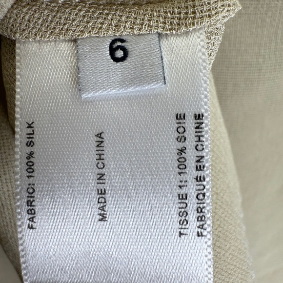 Proenza Schouler Shirt Size 6 Cream Sleeveless Asymmetrical Tunic Top - Picture 5 of 7